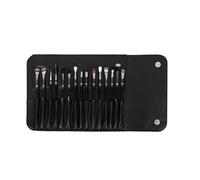 LONDON PRIME Set di 15 pennelli HD Premium - Kit di pennelli morbidi di marca professionale e adatto ai principianti, adatto ai viaggi, per uso quotidiano, per sfumare, ombreggiare e dettagliare