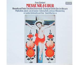London Sinfonietta, David Atherton, Bryn-Julson / de Gaetani /Rolfe-Johnson / Malcolm King - Schubert - Messe Nr. 4 C-dur / Menuetto und Finale / Eine kleine Trauermusik Gesang der Geister über den Wassern [Vinyl LP record] [Schallplatte]