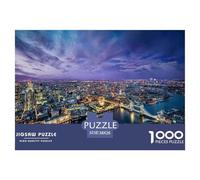 London Skyline Dusk Struttura Solida Hobby Indoor Ideale, Aiuta A Migliorare Focus, Pazienza E Coordinazione 38x26cm/1000pcs