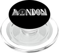 London Skyline Silhouette Landmark Design PopSockets PopGrip per MagSafe