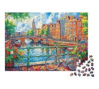 London Street 1000 Pezzi Riciclato per Adulti Puzzle Imponente Difficile Difficile Regalo 38x26cm/1000 piece Qualità Superiore Durabile
