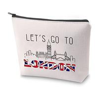 London Tavel Gift London Trip Travel Case Let's Go to London Tavel Bag Travel Addict Cosmeic Bag Journey Together Makeup Bag London Travel Souvenir, Londra, No