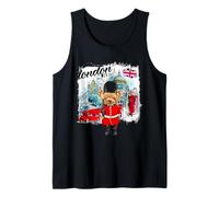 London Teddy Bear Queen Guard Illustration Graphic Anime Canotta