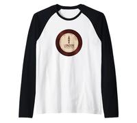 London The Classic Track Vinyl Music Art Maglia con Maniche Raglan