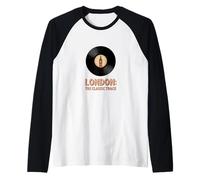 London The Classic Track Vinyl Music Art Maglia con Maniche Raglan