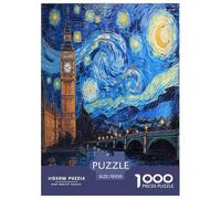 London Tower Bridge Jigsaw Puzzle Impossibili 1000 Pezzi Decorazione Per La Casa. Rilassamento E Intelligence Per Adulti E Ragazzi Da 14 Anni 70x50cm/1000pcs