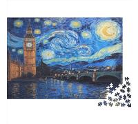London Tower Bridge Puzzle 1000 Pezzi Puzzle Da 1000 Pezzi Per Adulti Educativo Puzzle Gioco Impegnativo Per Adulti Decorazione Della Casa 1000pcs (75x50cm)
