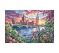 London Tower Bridge River Urban Countryside Wild Puzzle 1000 Pezzi Idea Regalo Figlio Gioco Educativo Creativo Ragazzi Rilassamento Pressione Ridotta A Scuola 1000 PCS