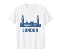 London Tower Bridge Skyline Grafico City Pride Maglietta