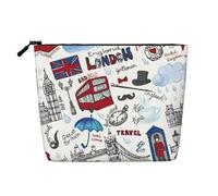 London - Trousse da viaggio versatile, ideale per la routine quotidiana e i viaggi di lavoro, Nero , Taglia unica, Beauty case