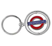 London Underground Rotondi Underground Girevole Portachiavi (GWC)
