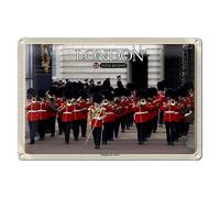 London | United Kingdom | Changing the Guard | Targa in metallo | 30 x 20 cm