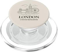 London United Kingdom Minimalist City Travel Souvenir PopSockets PopGrip per MagSafe