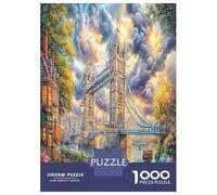 London View Puzzle Decompressione Intellettuale 1000 Pezzi The Dawn Tower Bridge Puzzle Regalo Educativo Per Adulti Ragazzi Bambini 52x38cm/1000pcs
