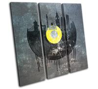 London Vinyl DJ Record City TREBLE TELA parete arte foto stampa