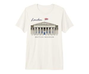 Londra, British Museum, Disegno a Mano, Inghilterra Maglietta Premium