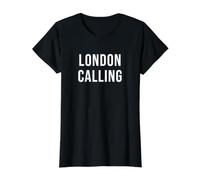 Londra Calling Maglietta con Stampa Grafica Economica