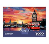 Londra Città Sfida Educativa Regalo - 1000 Pezzi Puzzle A Rompicapo in Cartone Alba di Big Ben puzzle Con Attività Divertenti Per La Casa, Condividere 70x50cm/1000pcs