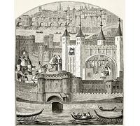 Londra e la torre di Londra nel XV secolo della storia nazionale e indigena dell'Inghilterra di William Aubrey pubblicarono circa 1890 stampe di London (26 x 30)