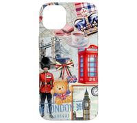 Londra Estate Inghilterra Regno Unito Viaggi Icona Collage Custodia per iPhone 14 Plus