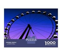 Londra Eye Puzzle punto panoramico 1000 Pezzi Cartone Riciclato Per Amanti Puzzle, Difficile Ma Soddisfacente, Regalo Natale Decorazione Murale Immagini Vibranti 70x50cm/1000pcs
