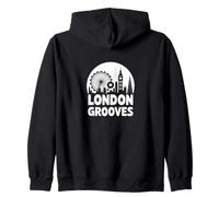 Londra, Grooves, Città, Musica, Orizzonte, Arte Felpa con Cappuccio