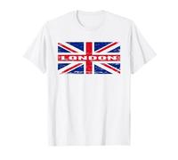 Londra Inghilterra - Bandiera Britannica Souvenir di Maglietta
