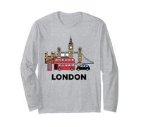 Londra, Inghilterra, Orizzonte, monumenti, Britannico, Donne, Uomini, Bambini Maglia a Manica