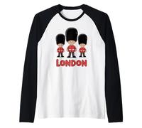 Londra, Inghilterra Viaggi e Guardie Reali, Divertimento per Bambini Maglia con Maniche Raglan