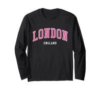 Londra Inghilterra Vintage Atheltic College Style Maglia a Manica