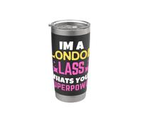 Londra Lass Qual è il tuo Superpower London Day Bicchiere termico in acciaio inox doppia parete