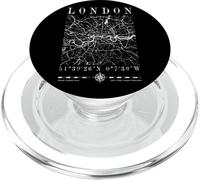 Londra mappa città Inghilterra inglese vintage divertente cartografia PopSockets PopGrip per MagSafe