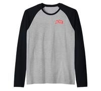 Londra Regno Unito Inghilterra Red Curve Pocket Logo Maglia con Maniche Raglan