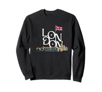 Londra Regno Unito Monumenti iconici Inghilterra Viaggi Vintage Felpa