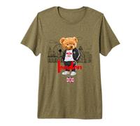 Londra Royal Teddy Bear Bad Boy Illustrazione Grafica Anime Maglietta Premium