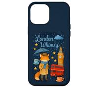 Londra Whimsy Fox con Big Ben e Tea Time Vibes Custodia per iPhone 12 Pro Max