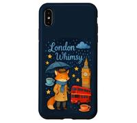 Londra Whimsy Fox con Big Ben e Tea Time Vibes Custodia per iPhone XS Max