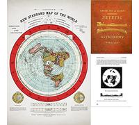 Lone Star Art Flat Earth Map - Gleason S 1894 nuovo poster mappa del mondo - standard 61 x 91,4 cm - include eBook gratuito - Zetetic Astronomy by Samuel Rowbotham