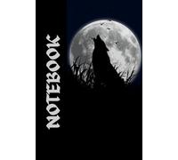Lone Wolf A5 Hardback Notebook For Note Taking: Gothic Journal For School College or University