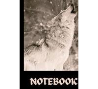 Lone Wolf A5 Hardback Notebook For Note Taking: Gothic Journal For School College or University