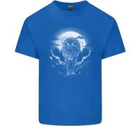 Lone Wolf Al Chiar Di Luna Maglietta Per Bambini Ragazzi E Ragazze