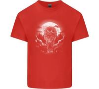 Lone Wolf Al Chiar Di Luna Maglietta Per Bambini Ragazzi E Ragazze