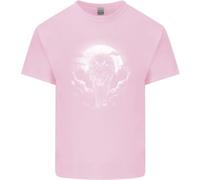 Lone Wolf Al Chiar Di Luna Maglietta Per Bambini Ragazzi E Ragazze