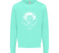 Lone Wolf In The Moonlight Uomo Sweatshirt Jumper