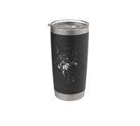Lone Wolf Moon Howling Wolf Pack Head Wolves Howl Bicchiere termico in acciaio inox doppia parete