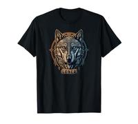 Lone Wolf Moon Howling Wolf Pack Head Wolves Howl Maglietta