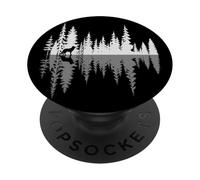Lone Wolf Walking Foresta Riflessi Natura Selvaggia PopSockets PopGrip Adesivo