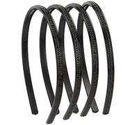 LONEEDY 4 Pack Fashion Rhinestone and Crystal Hard Headbands, Non-slip Teeth Hairband for Women