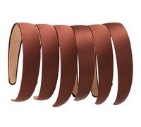 LONEEDY 6 PCS Hard Headbands, 1 Inch Wide Non-slip Ribbon Hairband for Women