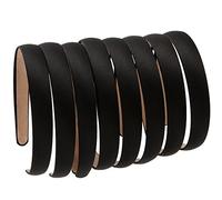 LONEEDY 8 Hard Headbands, 2cm Wide Non-slip Ribbon Hairband for Women